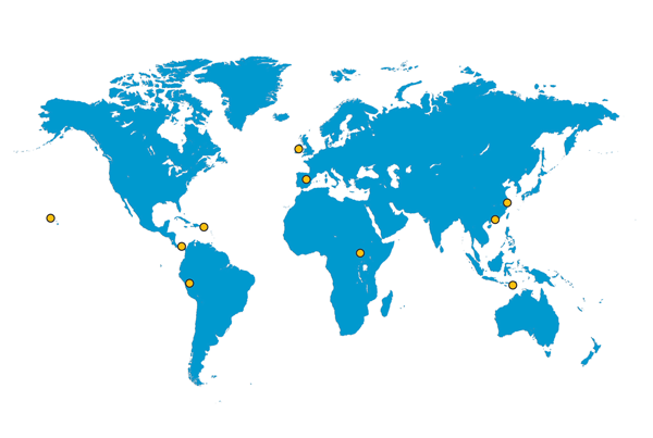 International locations of Fetterhoff projects