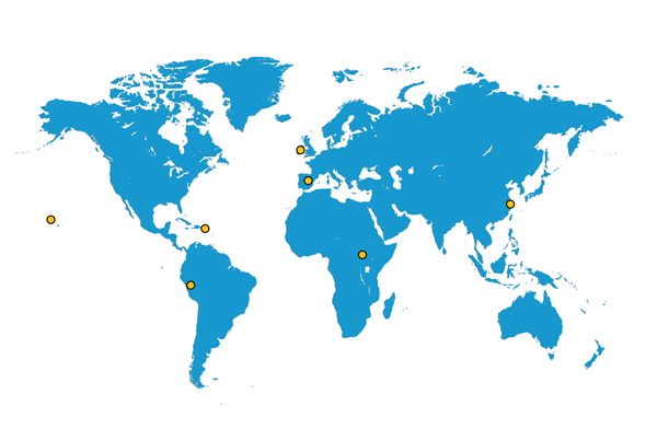 International locations of Fetterhoff projects
